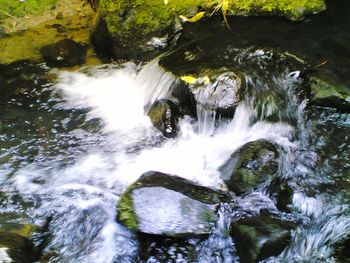 River flowing through rocks