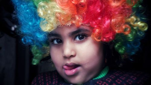 Close-up portrait of boy