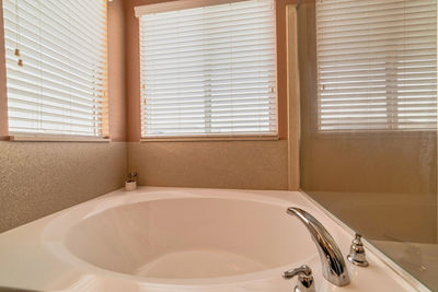 Interior of bathroom at home