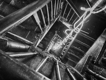 Aerial view of steps