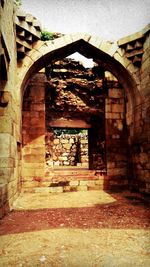 Entrance of old building