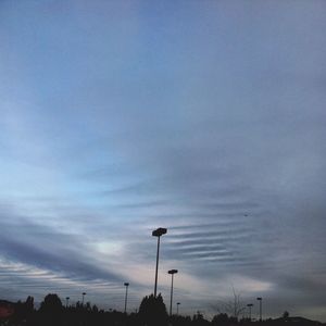 Low angle view of sky at sunset