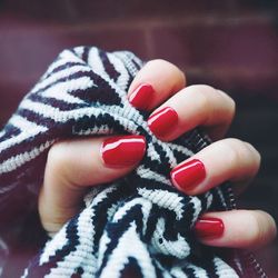 Close-up of cropped hand