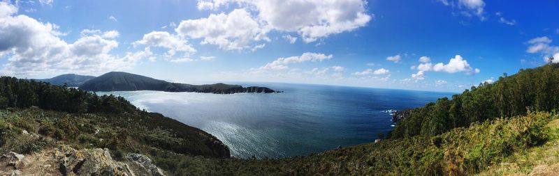 Panoramic view of sea against sky