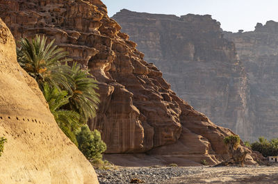 View of rock formations
