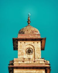 Close-up of cathedral against clear sky