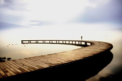 Pier on sea