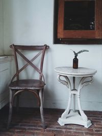 Chairs and table at home