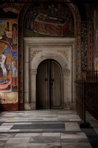 Entrance of historic building