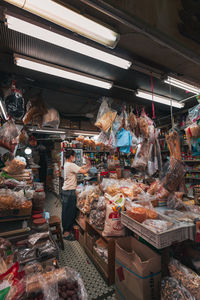 Aerial view of market