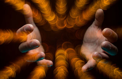 Close-up of human hand