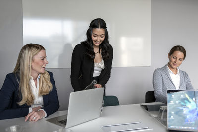 Women at business meeting