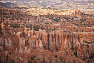 Aerial view of a desert