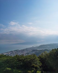 Scenic view of landscape against sky