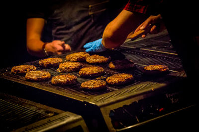 Close-up of preparing food