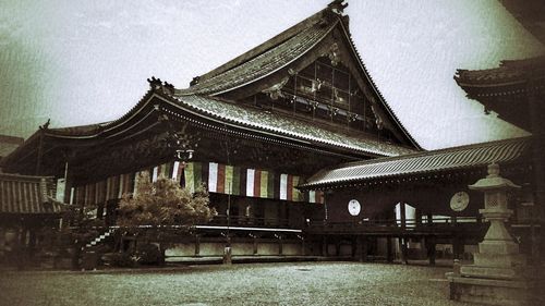 Low angle view of building against sky