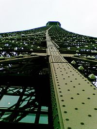 Low angle view of built structure against clear sky