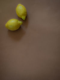 High angle view of apples on table