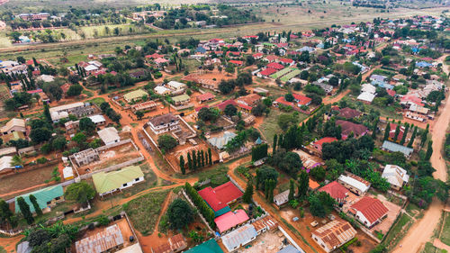 Aerial view of morogoro town