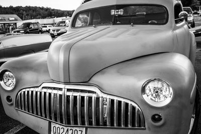 Close-up of vintage car