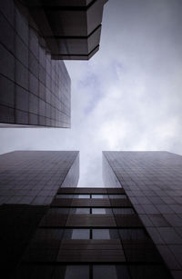 Low angle view of modern building against sky