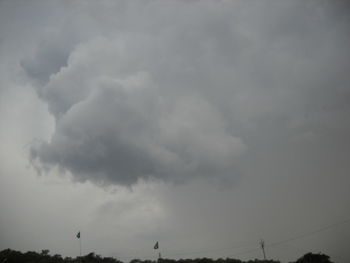 Low angle view of storm clouds in sky