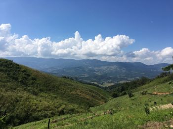 Scenic view of landscape against sky