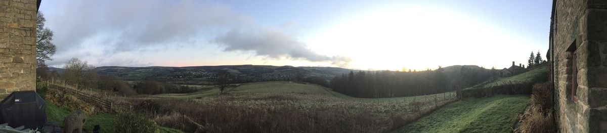 Panoramic view of landscape against sky