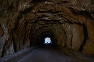 View of archway in cave