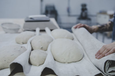 Close-up of dough