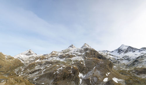 Snowcapped mountains against sky