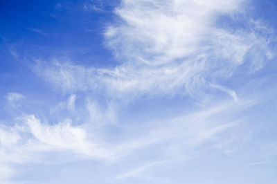 Low angle view of clouds in sky