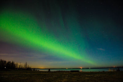 Scenic view of sky at night