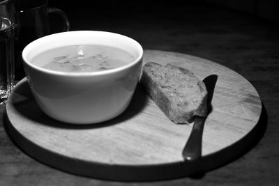 Close-up of tea on table