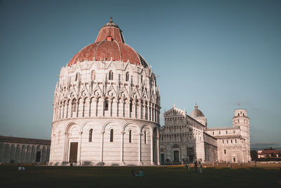 View of historical building against clear sky