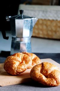 Close-up of coffee on table