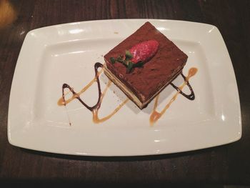 Close-up of ice cream in plate