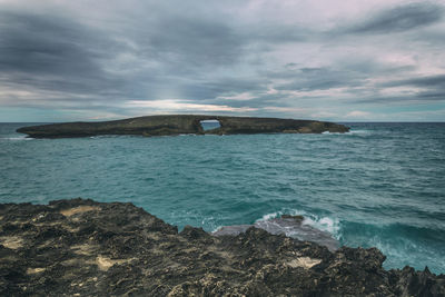 Scenic view of sea against sky