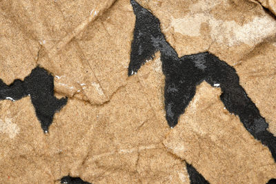 High angle view of shadow on sand