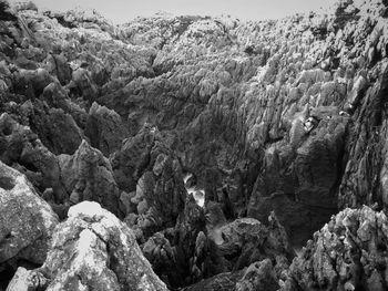 Panoramic view of rock formation