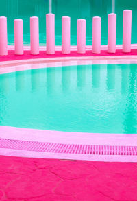 Fashion tropical minimal location. swimming pool relax space. unicorn life colours 