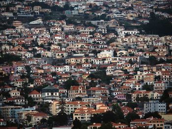 High angle view of townscape