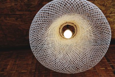 Close-up of illuminated electric lamp