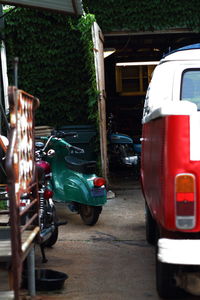 Cars parked in parking lot