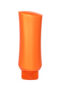 Close-up of orange juice against white background