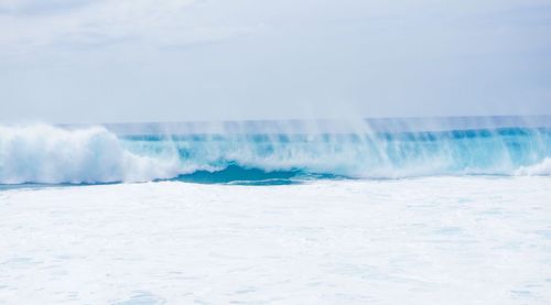 Scenic view of ocean against sky
