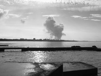 Scenic view of sea against sky