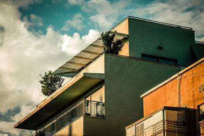 Low angle view of building against sky