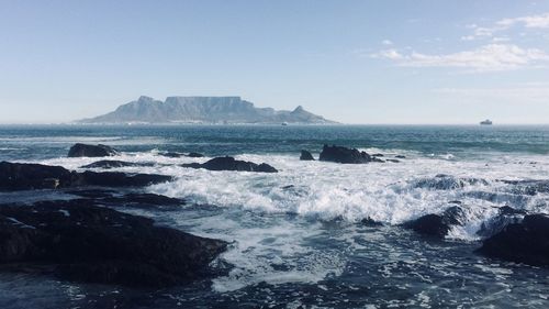 Scenic view of sea against sky