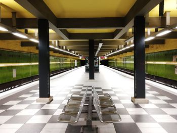 Interior of subway station